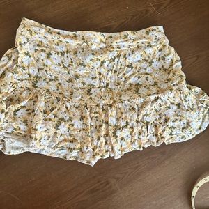 Floral forever 21 mini skort